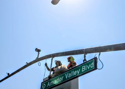 Installation of A 96 Strand Fiber Optic Cable