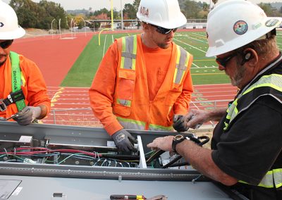 WBE installed The New Lights For San Marin High Mustangs