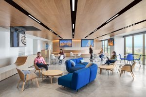 A Unique Honey Comb Design For Work And Huddle Spaces