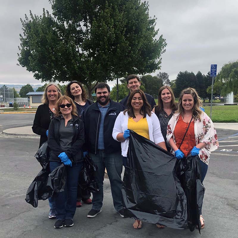 WBE Team Clean Up Lucchesi Park WBE Team Clean Up Lucchesi Park