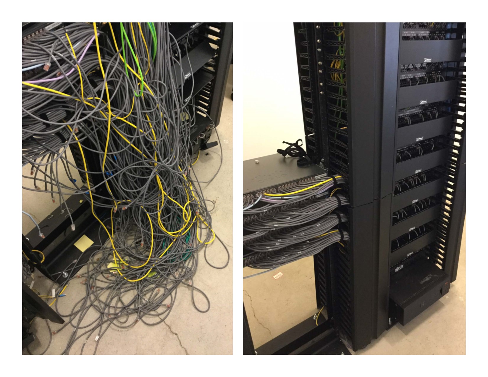 Telcom Entire Server Room Cleanup