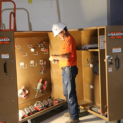 WBE Electrician Working
