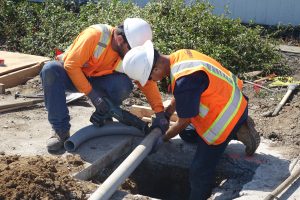 Installing Traffic Signal Systems In East Grand Avenue Project
