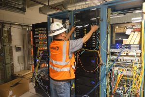 Installation Of New Fiber Backbone To All Of The IDFs